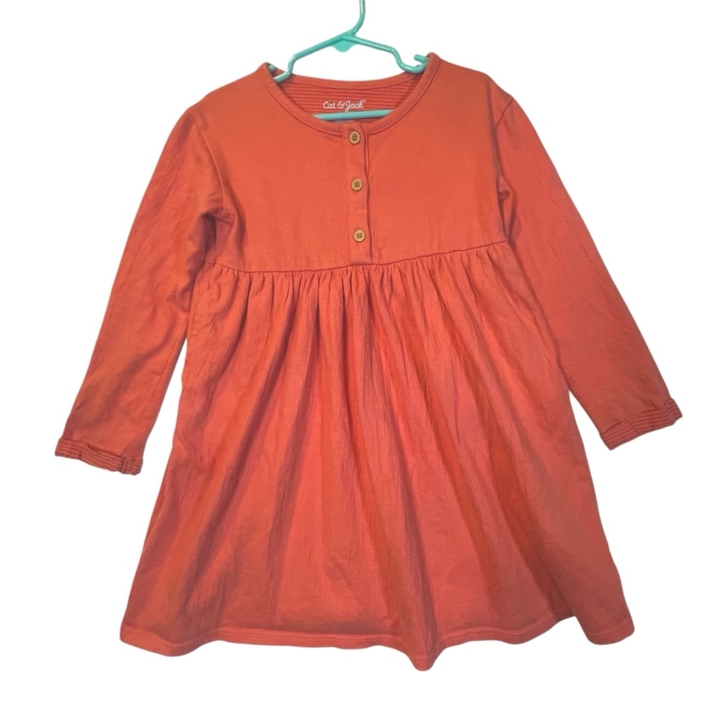 Cat & Jack Pink Buttoned Top Size 5 toddler EUC